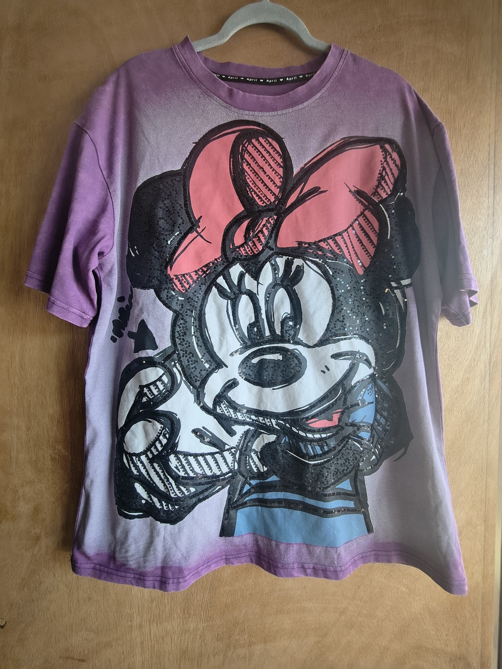 Kids Minnie Mouse Graphic Tee - Purple & Pink